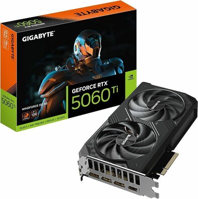 Geforce RTX 5060Ti Windforce OC 8G (8 GB, 3 x DisplayPort, HDMI)