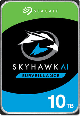 10.000 GB SkyHawk AI ST10000VE001 Hard drive (3,5", SATA 6 Gb/s, 7200 rpm, 256 MB cache)