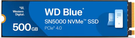 500 GB WD Blue SN5000 SSD (M.2 2280, PCIe 4.0 x4 NVMe)