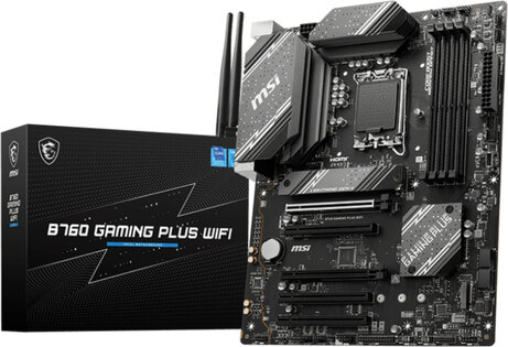 Socket 1700 : B760 Gaming Plus (WiFi, DisplayPort, HDMI)