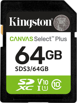 SDS3/64GB Canvas Select Plus Flash memory card 64 GB (Video Class V10, UHS-I U1, Class 10, SDXC UHS-I)