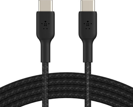 BoostCharge USB-kabel : 24 pin USB-C M naar 24 pin USB-C M (2 meter, zwart)