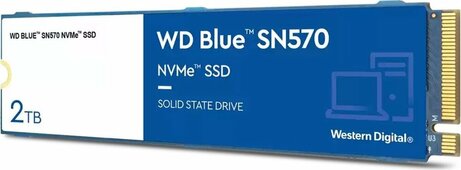 2000 GB WD Blue SN5000 (M.2 2280, PCIe 4.0 x4 NVMe)