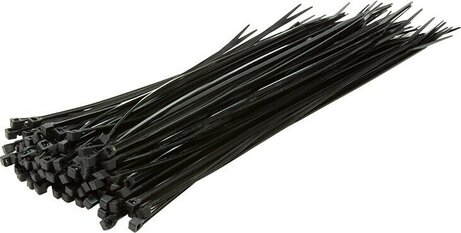 Kabelbinder 300 x 3,4 mm (100 stuks, zwart)