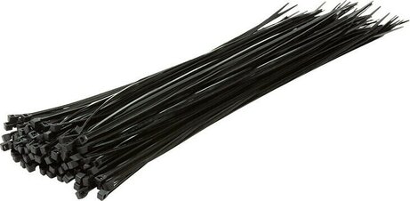 Kabelbinder 400 x 4,4 mm (100 stuks, zwart)