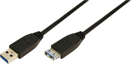 USB 3.0 A/A Verlengkabel (2 meter, zwart)