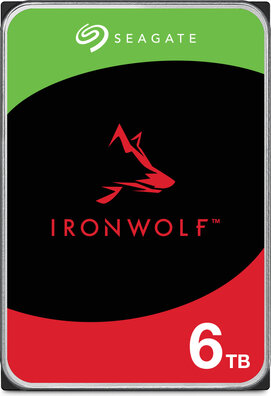 6000 GB IronWolf ST6000VN006 Hard drive (3,5", SATA 6 Gb/s, 256 MB cache, incl. 3 jaar Seagate Rescue Data Recovery)