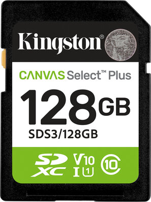 Canvas Select Plus Flash memory card 128 GB (Video Class V10, UHS-I U1, Class 10, SDXC UHS-I)