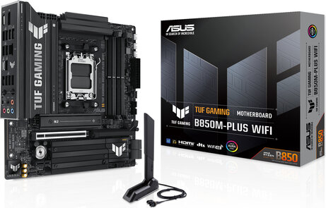 Socket AM5 : B850M-PLUS TUF GAMING WIFI (DDR5, 3 x M.2, DisplayPort, HDMI)