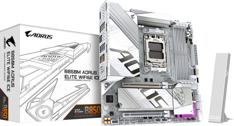 Socket AM5 : B850M AORUS ELITE WIFI6E ICE (DDR5, 2 x M.2)