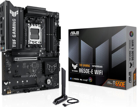 Socket AM5 : B650E-E WIFI TUF GAMING (DDR5, 3 x M.2, DisplayPort, HDMI, ATX)
