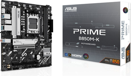 Socket AM5 : B850M-K PRIME (DDR5, 2 x M.2, DisplayPort, HDMI, mATX)