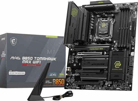 Socket AM5 : B850 MAG TOMAHAWK MAX WIFI (DDR5, 4 x M.2, HDMI)