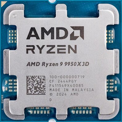 Socket AM5 : Ryzen 9-9950X3D, 170 Watt, 5,7 GHz, 144 MB cache (bulk)