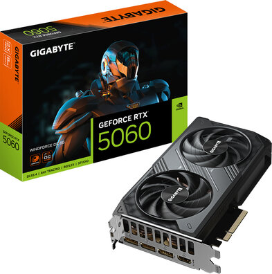 Geforce RTX 5060 WINDFORCE OC (8 GB, 3 x DisplayPort, HDMI)