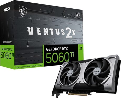 Geforce RTX 5060Ti VENTUS 2X OC Plus (16 GB, 3 x DisplayPort, HDMI)