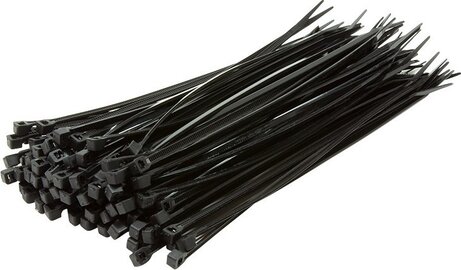Kabelbinder 100 x 2,5 mm (100 stuks, zwart)