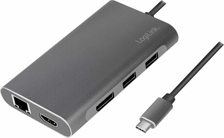 Docking Station (USB-C, 100 Watt, 4K, 8 poorten)