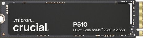 2000 GB P510 SSD (M.2 PCIe NVMe, 10.000 Mbps read, 8700 Mbps write)