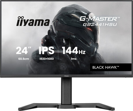 G-MASTER Black Hawk GB2441HSU-B1 LED 24", 1920 x 1080 Full HD 144 Hz, IPS, 1 ms, HDMI, DisplayPort, speakers, mat zwart