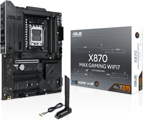 Socket AM5 : X870 MAX GAMING WIFI7 (DDR5, 3 x M.2, HDMI, 4 x USB-C)