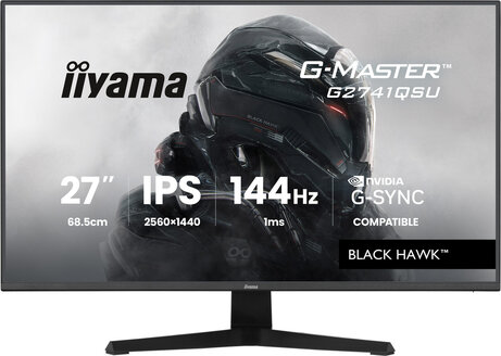 G2741QSU-B1 IPS 27", Black Hawk, 2560 x 1440 QHD 144 Hz, USB-Hub