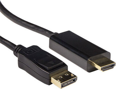 DisplayPort M naar HDMI M (3 m, 4K support, zwart)