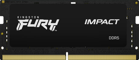 KF560S38IBK2-32 FURY Impact DDR5 kit 32 GB, SO-DIMM 262-pin, 6000 MHz, PC5-48000, CL38, zwart (2 x 16 GB)