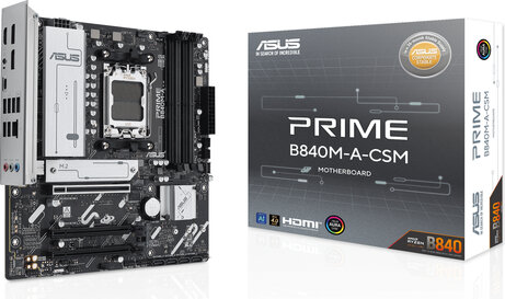 Socket AM5 : B840M-A-CSM PRIME (DDR5, 3 x M.2, 2 x DisplayPort, HDMI)