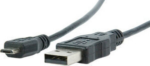 USB 2.0 Kabel A M naar micro B M (1,8 meter, zwart)