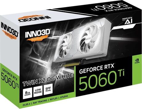 Geforce RTX 5060 Ti (8 GB GDDR7, OC, wit)