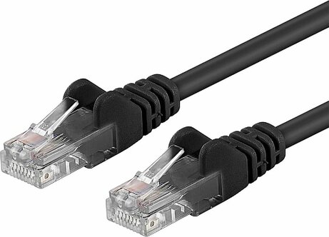 Cat6 UTP kabel (5 meter, zwart)