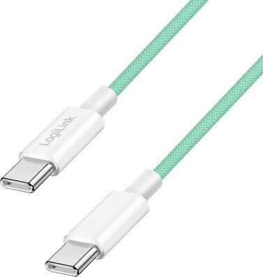 USB-C kabel M/M (1 meter, 60 Watt, groen)