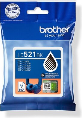 LC-521BK inkjetcartridge zwart (500 afdrukken)