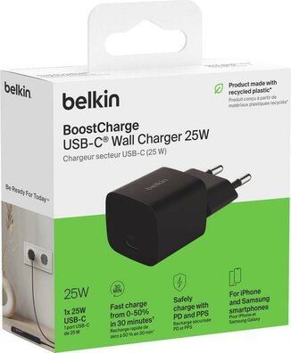 BoostCharge ower adapter 25 Watt (PPS technology, PD 3.1, PPS, Fast Charge, USB-C)