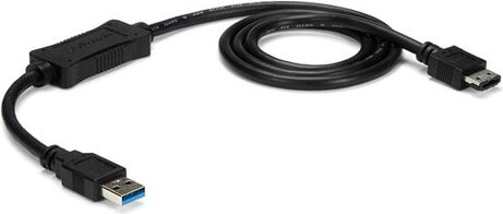 USB 3.0 naar eSATA HDD/SSD/ODD adapterkabel (90 cm, zwart)
