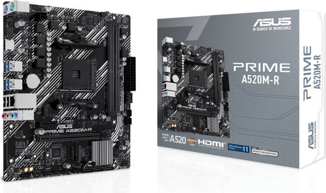 Socket AM4 : PRIME A520M-R (DDR4, M.2, HDMI, mATX)