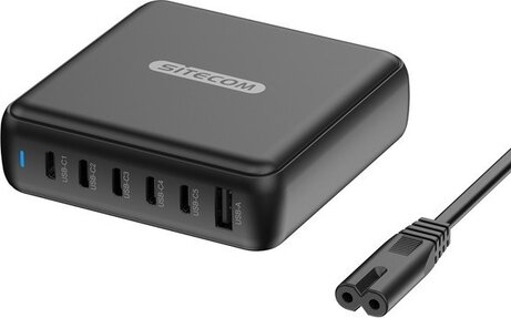 200 Watt Power Delivery Desktop Charger (5 x USB-C en 1 x USB-A)