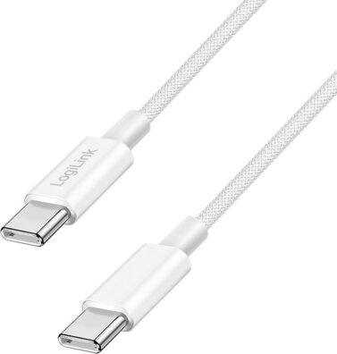 USB-C 2.0 M/M (1,5 meter, 60 Watt, 480 Mbps, wit)
