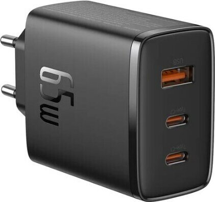 Cube Pro 65W Faster Charging (2 x USB-C + 1 x USB-A, zwart)