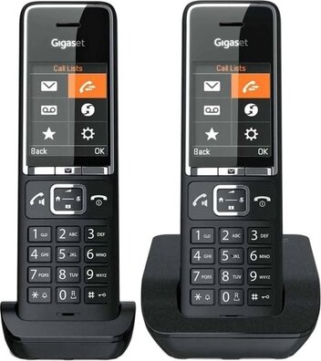 Gigaset Comfort 550 Duo (2,2" TFT kleurenscherm, handenvrij bellen, 200 contacten, zwart)