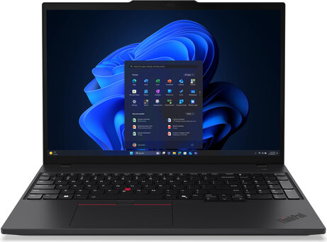 ThinkPad T16 Gen 4 22AW Copilot+ PC (180° hinge design, Intel Core Ultra 5-228V, Windows 11 Pro, Arc Graphics 130V, 32 GB RAM, 1000 GB SSD NVMe, 16" IPS 1920 x 1200, Wi-Fi 7, zwart, Azerty)