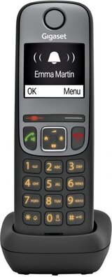 Gigaset A705H (handset, handenvrij bellen, nummerherkenning, verlicht toetsenbord, 100 contacten, zwart)