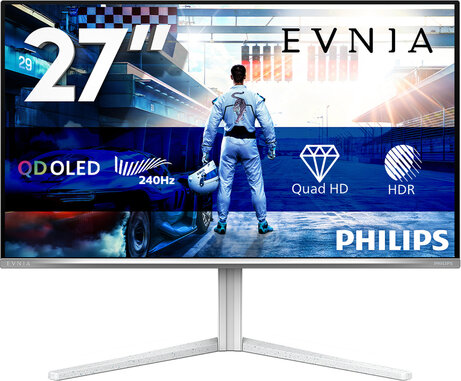 Evnia 6000 27M2N6501L OLED gaming 27", 2560 x 1440 QHD 240 Hz, HDR10, 0,03 ms, 2 x HDMI, DisplayPort, wit