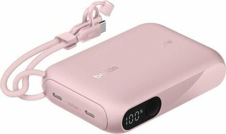 Powerbank 10.000 mAh (2 x USB-C-poorten, roze)