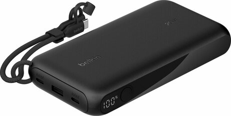 Powerbank 20.000 mAh (1 x USB-A en 1 x USB-C, zwart)
