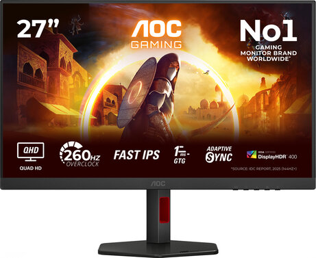 Gaming Q27G4ZR LED 27", 2560 x 1440 QHD 240 Hz, Fast IPS, 0,3 ms, 2 x HDMI, DisplayPort, speakers
