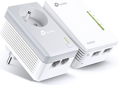 TL-WPA4225 KIT V5.2 Powerline adapter kit HomePlug AV (IEEE 1901, 2,4 GHz, wall-pluggable)