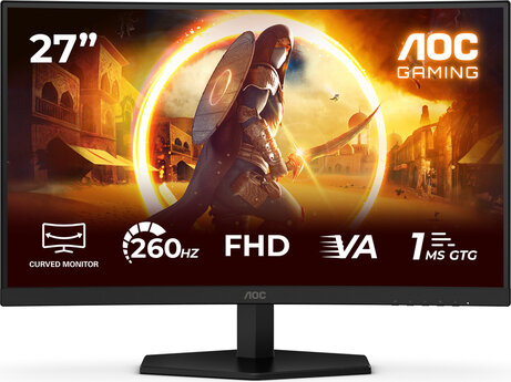 C27G42ZE LCD 27", 1920 x 1080 Full HD, 1 ms, VESA-montage, zwart/rood
