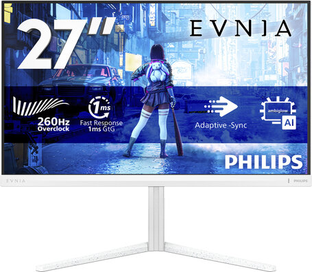 27M2N5201P 27" LCS, 1 ms, 1920 x 1080 260 Hz, in hoogte verstelbaar, verstelbare hoogte, in hoogte verstelbaar